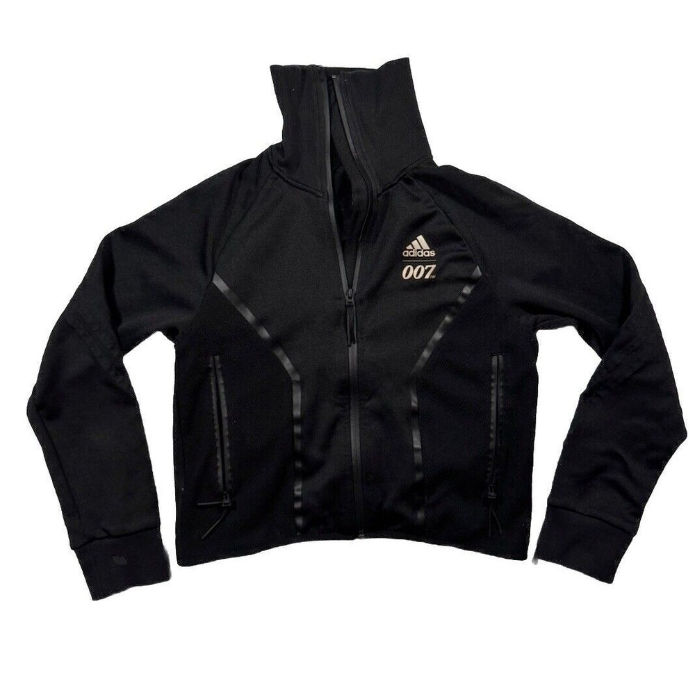 Adidas X 007 James Bond Track Cropped Jacket Black Gold GN6817 Women’s Size S
